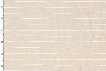Musselin, Double Gauze, mit Streifen, beige, 0,5 m